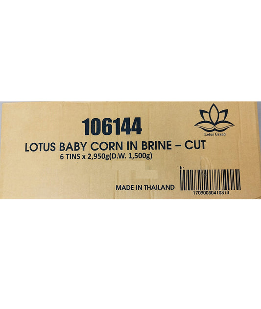 Baby corn in brine (150+ WHOLE) Thailand 6x3kg